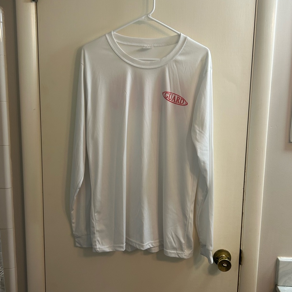 White Long Sleeve Lifeguard Shirt
